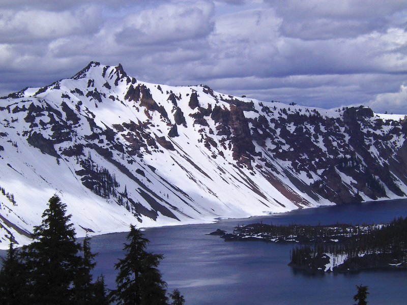 Hillman Peak Above Crater Lake